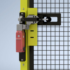 WireCrafters RapidGuard® II Machine Guarding IDEM GBZ w/KLM-Z-RR Solenoid Interlock Solution for Hinged Doors