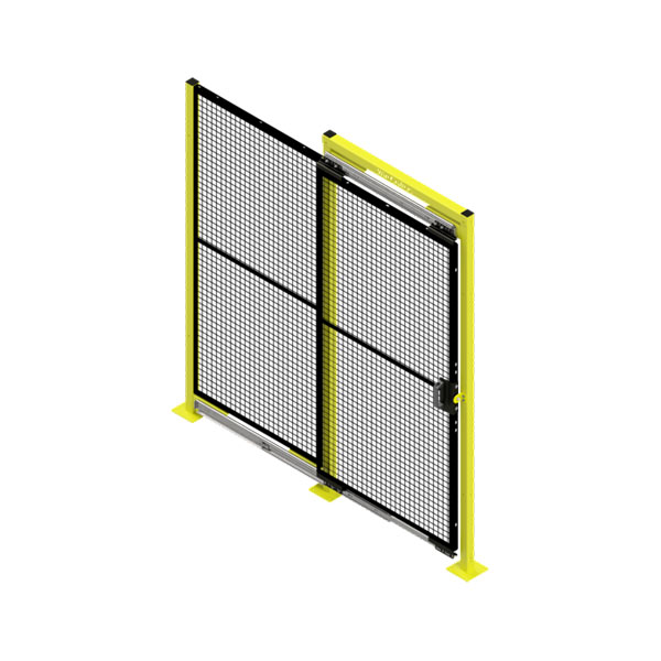 RTSDDS367LHO - RapidGuard® II Machine Guarding 3' Wide x 6'-8" High RapidSlide Door w/Header Tube & Posts