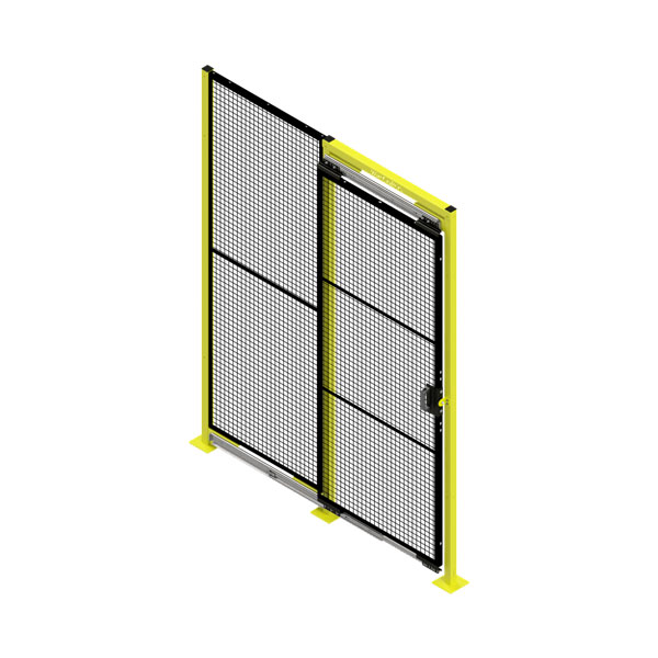 RTSDDS388LHO - RapidGuard® II Machine Guarding 3' Wide x 8' High RapidSlide Door w/Header Tube & Posts